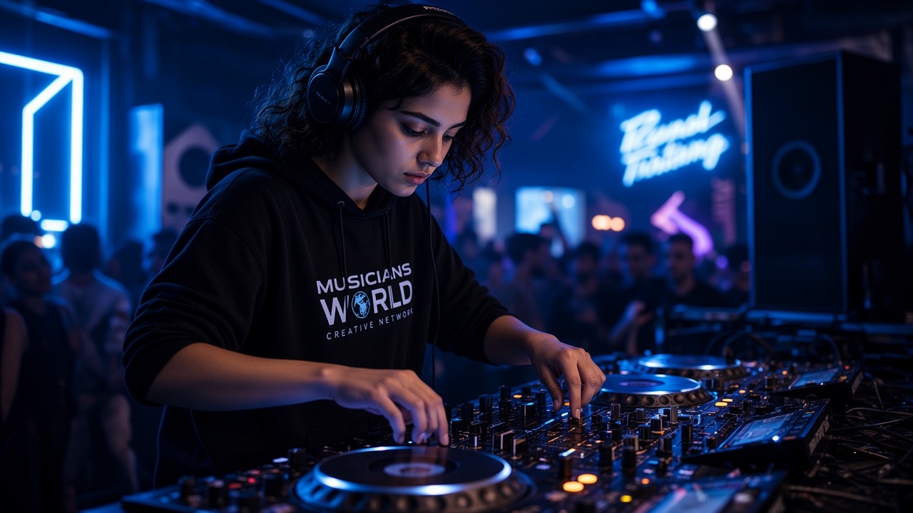 DJ performing during a school session